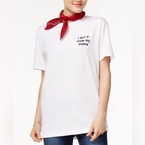 ⭐️ Kid Dangerous short sleeve crew neck tee says I got it from my mama S